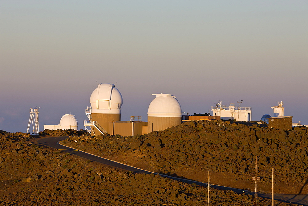 Observatorium at Mount Haleakala Volcano, Maui, Hawaii, USA