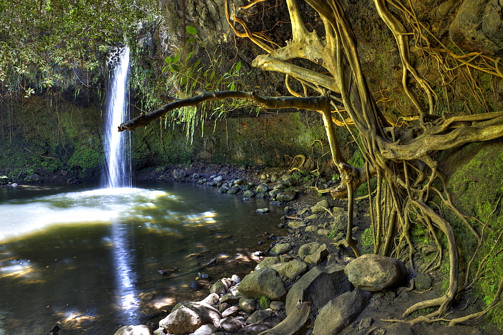 Twin Falls at Road to Hana, Maui, Hawaii, USA