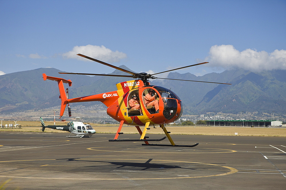 Helicopter Flight over Maui, Maui, Hawaii, USA