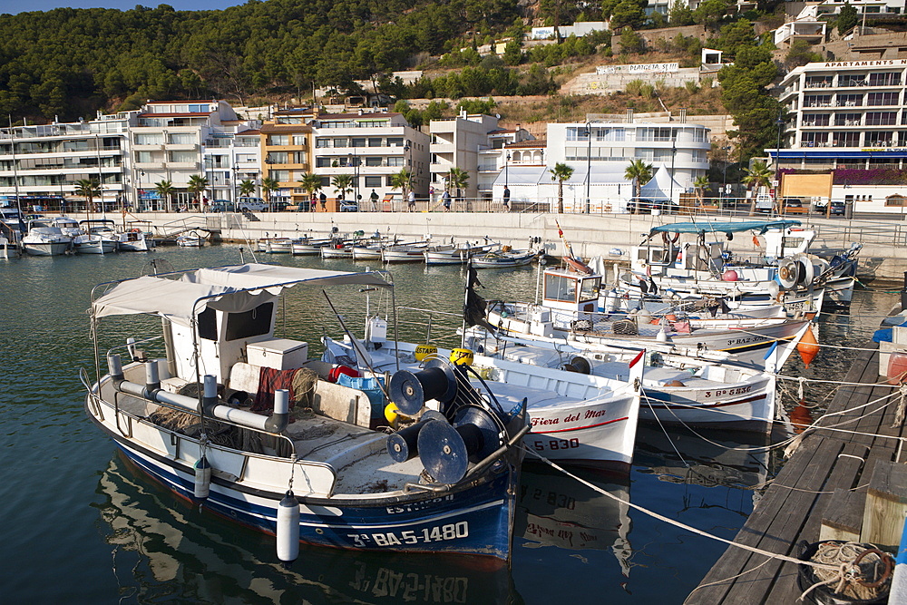 Fishing Boats at Port of Estartit, Costa Brava, Catalonia, Spain