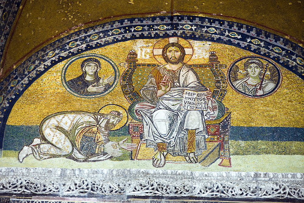 Mosaic at Hagia Sophia, Istanbul, Turkey