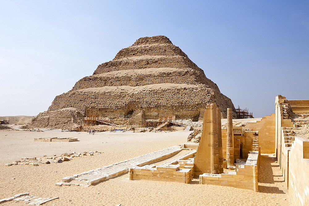 Saqqara Step Pyramid of Pharaoh Djoser, Saqqara, Egypt