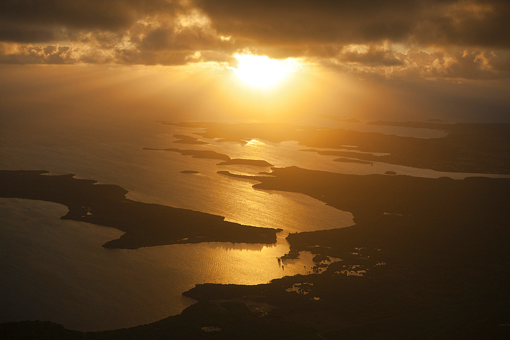 Aerial View of Antigua, Caribbean, Antigua