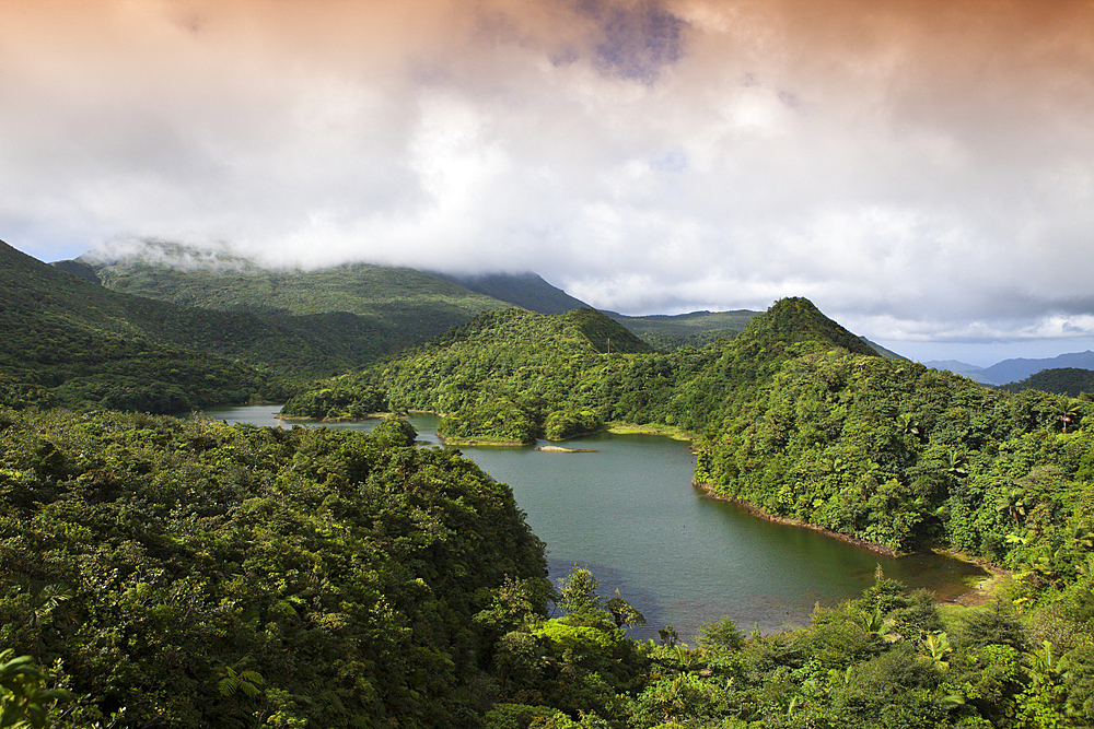 Freshwater Lake in Morne Trois Pitons National Park, Caribbean, Dominica