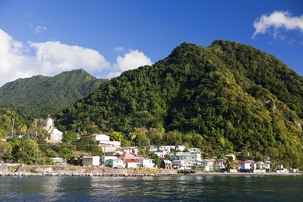 Coast close to Roseau, Caribbean Sea, Dominica