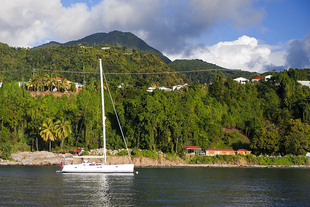 Coast close to Roseau, Caribbean Sea, Dominica