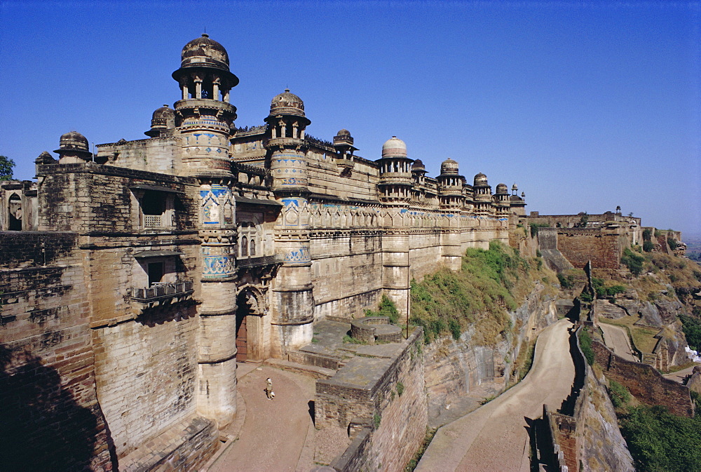 Main entrance to fort, Gwalior, Madhya Pradesh State, India, Asia