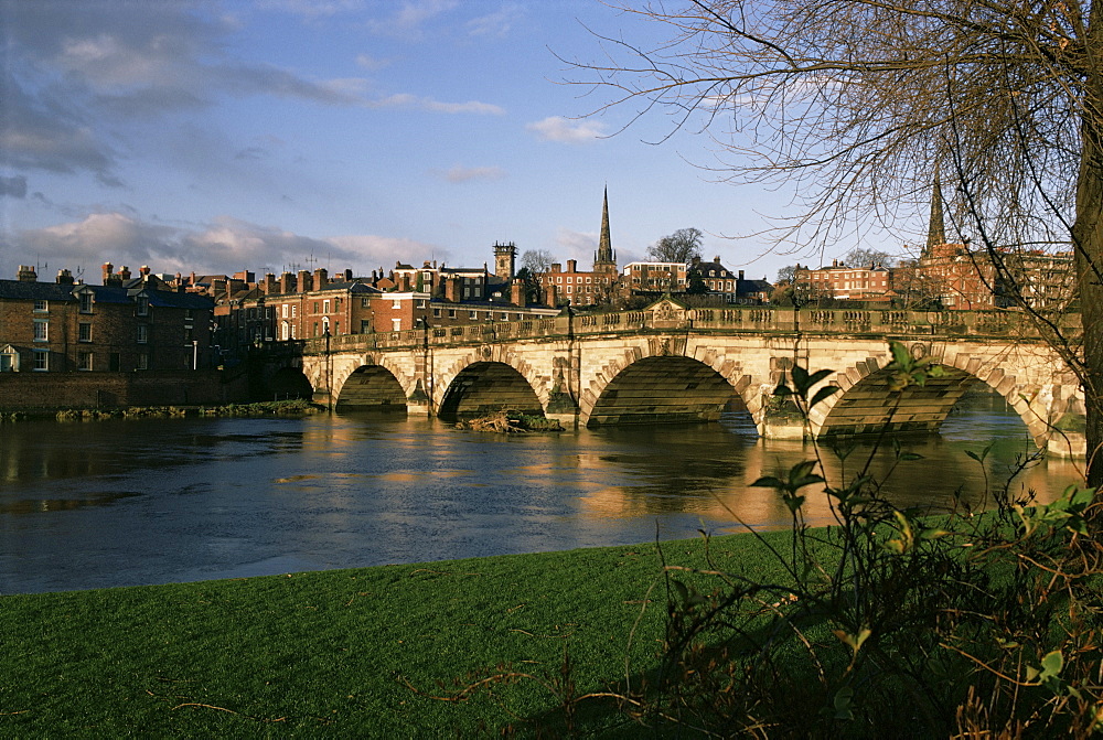 English Bridge, Shrewsbury, Shropshire, England, United Kingdom, Europe