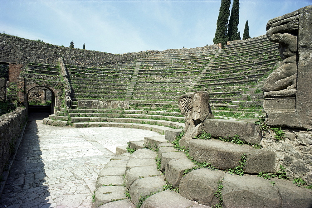 Pompeii Odeon, Pompeii, UNESCO World Heritage Site, Campania, Italy, Europe