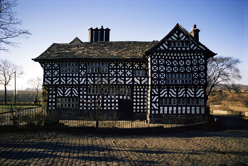 Late 15th century building, Hall-I-Th' Wood, Lancashire, England, United Kingdom, Europe