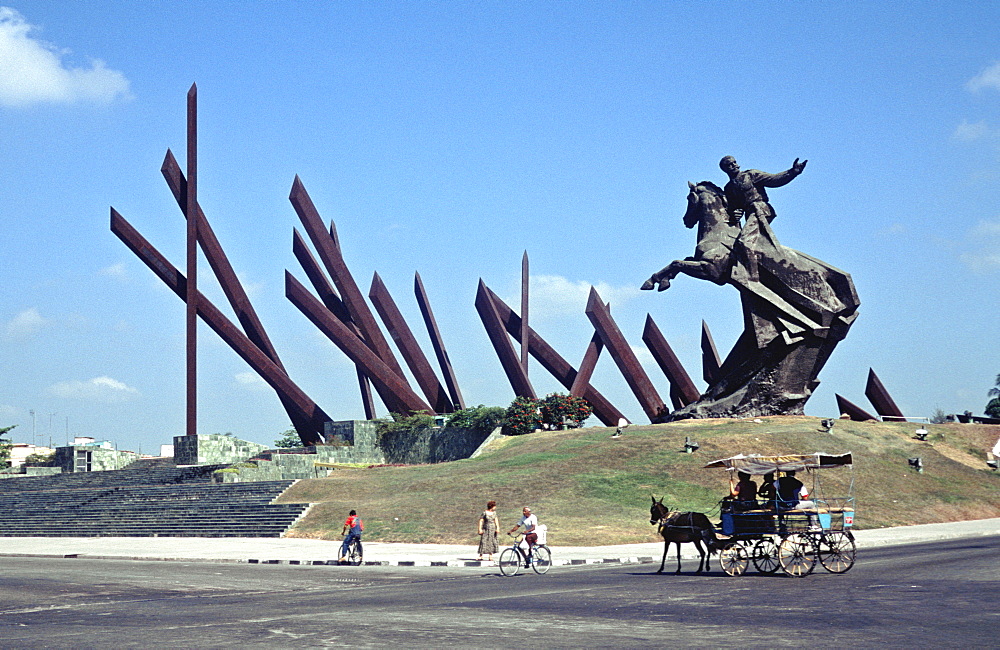 The Monument to General Antonio Maceo a hero in the struggle for Cuban independence which began in 1868 finally to end in 1902, Santago de cuba, Cuba