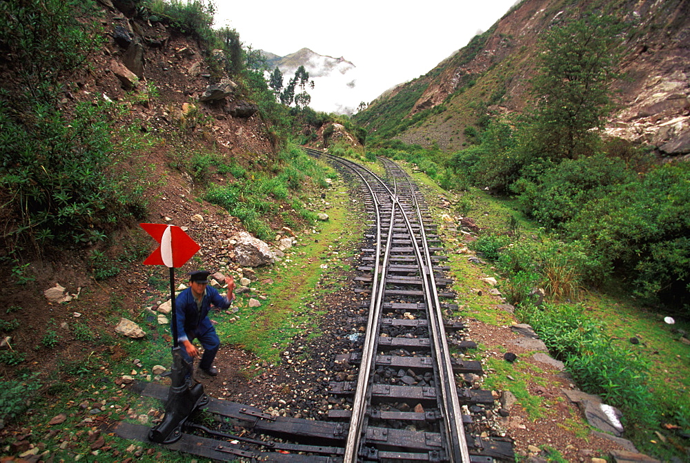 One of the world's most famous train rides thru Inca Sacred Valley from Cuzco to Machu Picchu, Peru