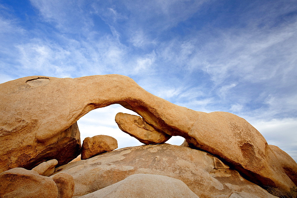 The arch at White Tank Campground, Joshua Tree National Park, California, United States of America, North America