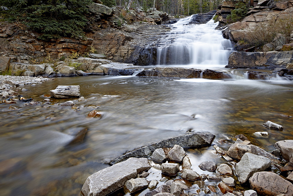 Provo Falls, Wasatch-Cache National Forest, Utah, United States of America, North America