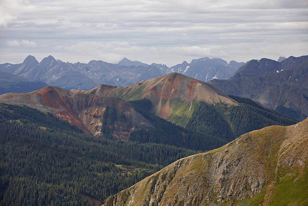 San Juan Mountains from Black Bear Pass Road, San Juan National Forest, Colorado, United States of America, North America