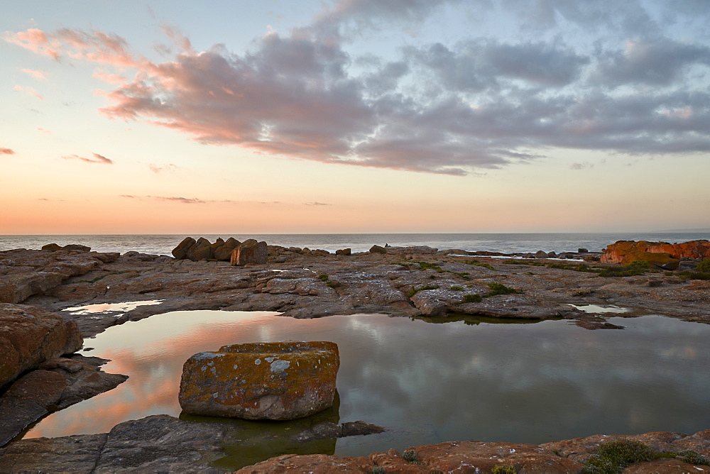 Clouds at sunset along the coast, Elands Bay, South Africa, Africa