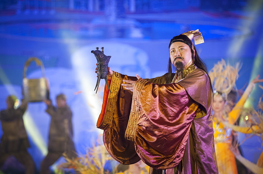 History performance at Wuliangye alcoholic beverage company, Yibin, Sichuan Province, China, Asia