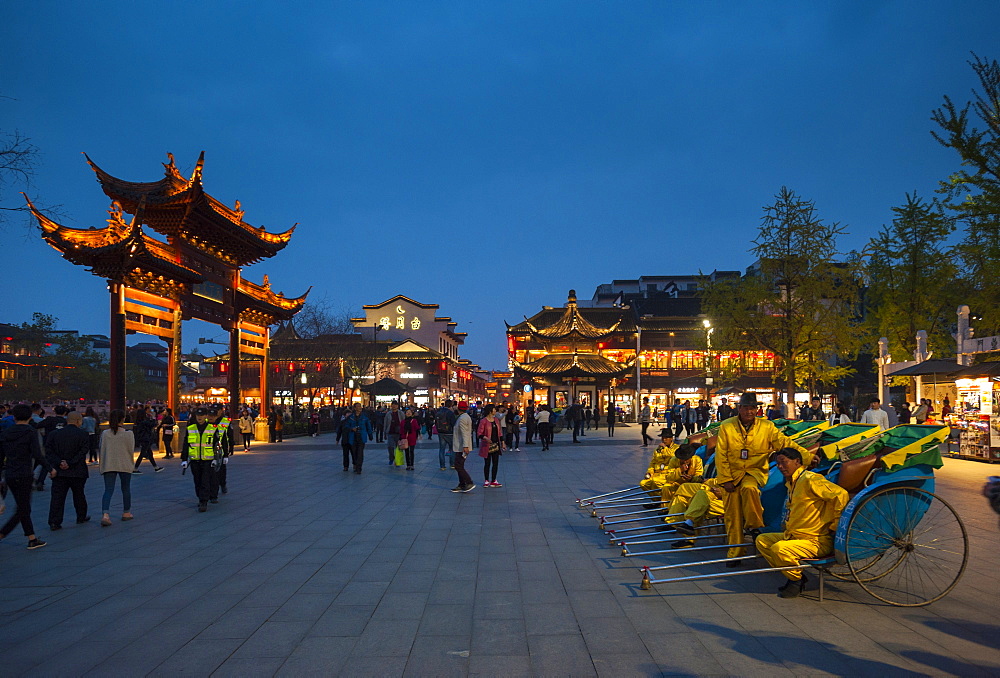 Confucian Temple, Pedestrian Street, Nanjing, Jiangsu province, China, Asia