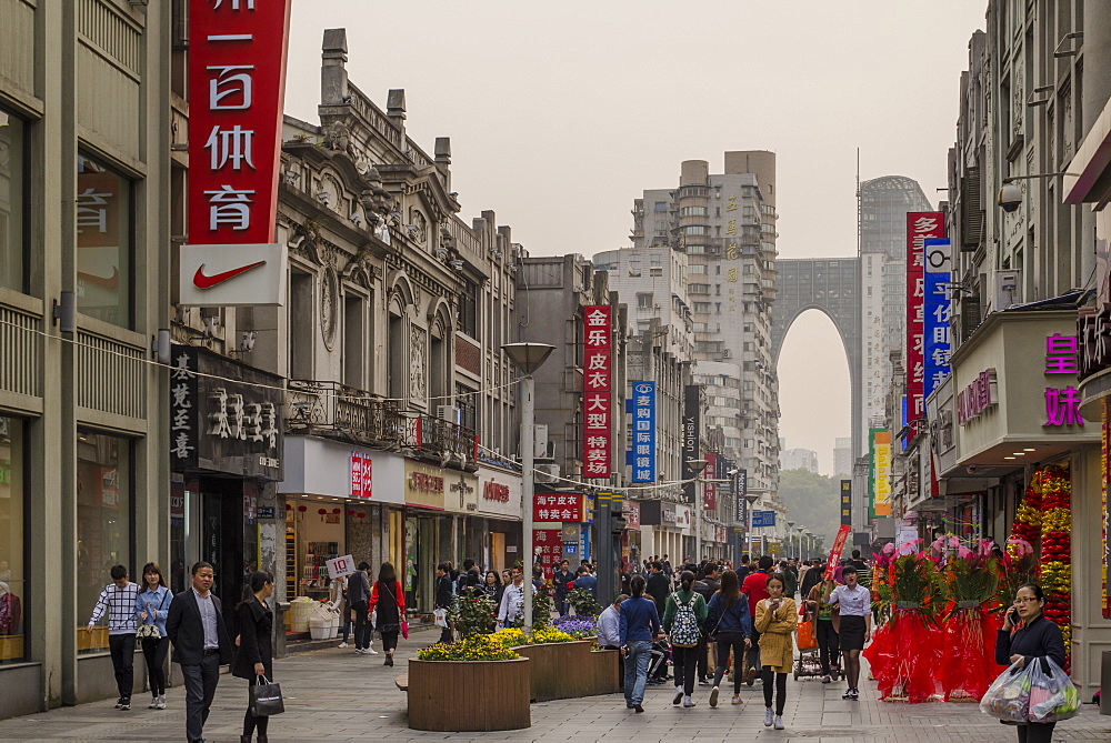 Five Horses Shopping District, Wenzhou, Zhejiang province, China, Asia