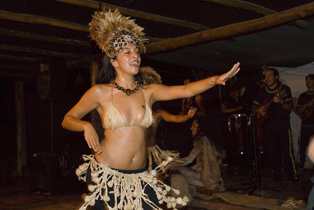 Matatoa Dancers, Hanga Roa, Easter Island (Rapa Nui), Chile, South America