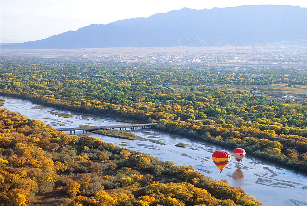 Hot air balloons, Albuquerque, New Mexico, United States of America, North America