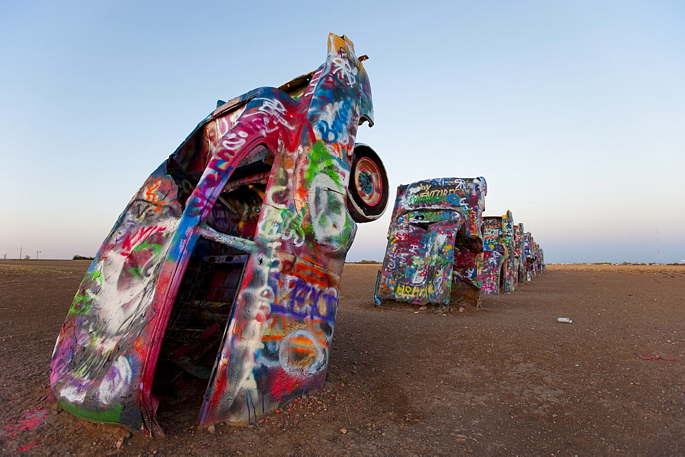 Cadillac Ranch, Amarillo, Texas, United States of America, North America