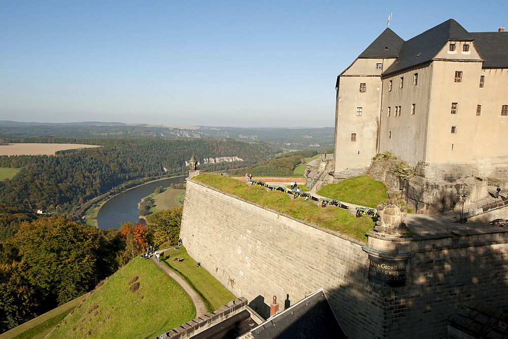 Konigstein Fortress, Saxony, Germany, Europe