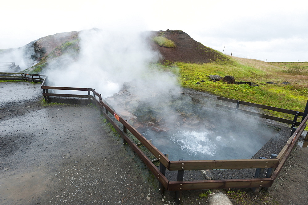 Deildartunguhver thermal spring, Borgarnes, Iceland, Polar Regions 