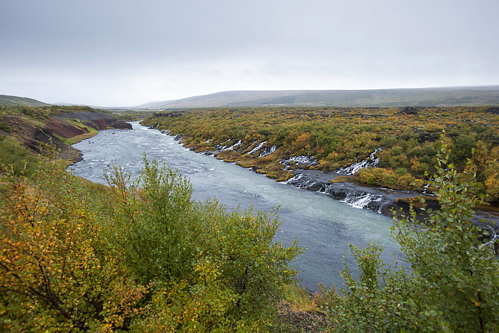 Barnafoss, Springs and Children's Falls, Iceland, Polar Regions 