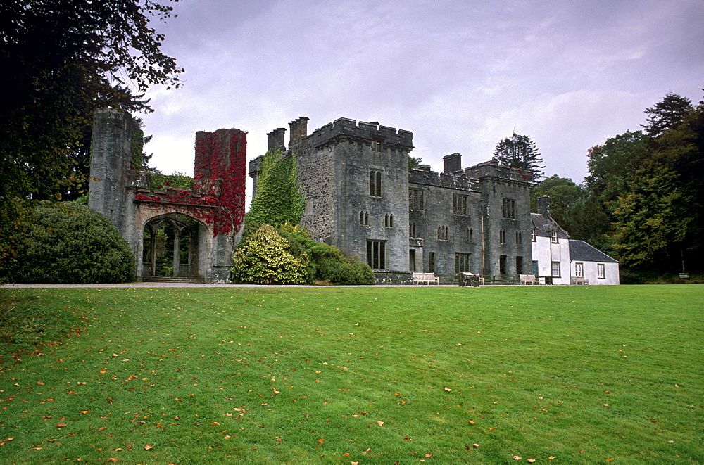 Ruins of Armadale Castle, seat of the Donalds of Skye from the19th century, Skye, Inner Hebrides, Highland region, Scotland, United Kingdom, Europe