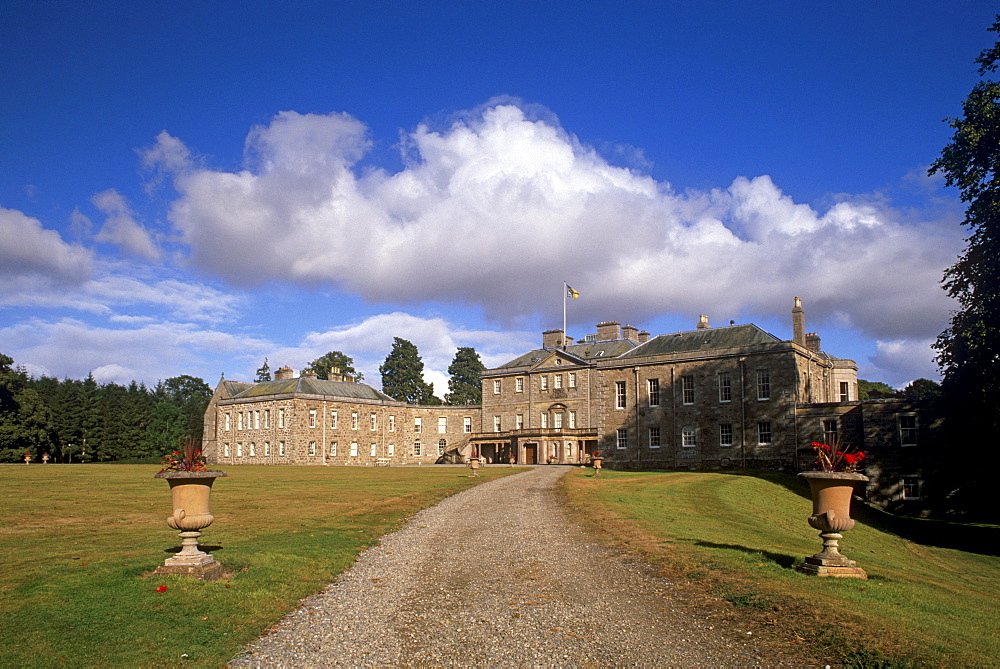 Haddo House, elegant country house, Georgian exterior, near Tarves, Aberdeenshire, Scotland, United Kingdom, Europe