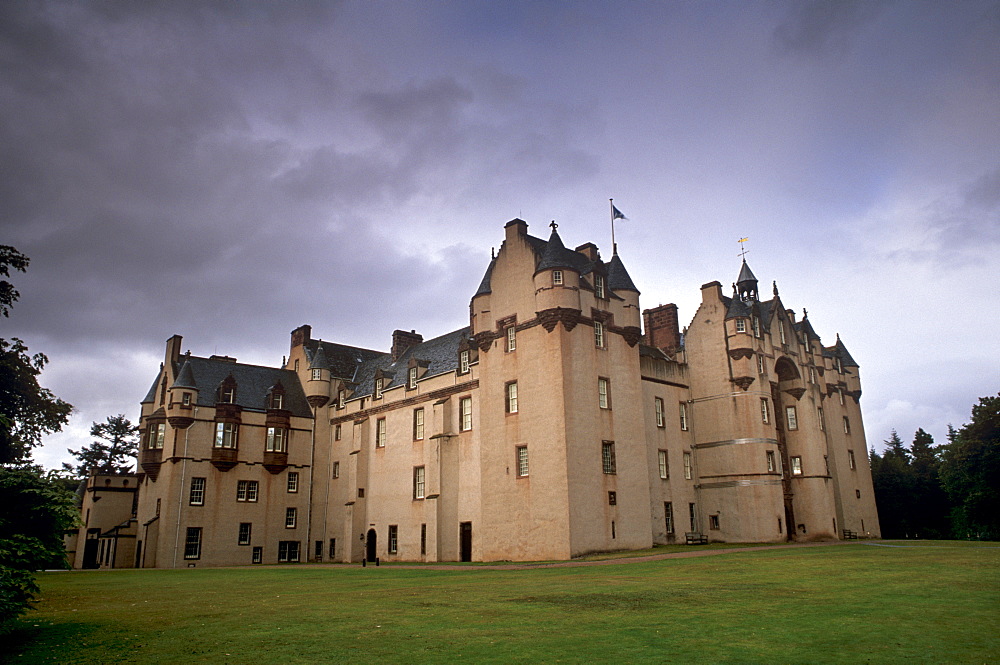 Fyvie Castle, dating from the 13th-century, near Inverurie, Aberdeenshire, Scotland, United Kingdom, Europe