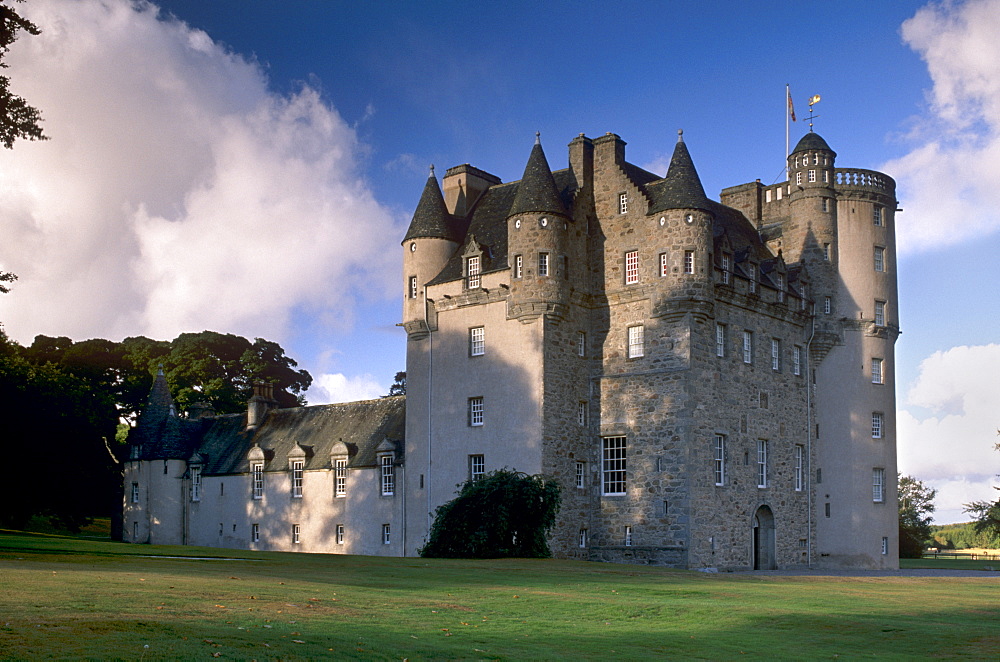 Castle Fraser, a 16th century castle, the grandest of the castles of Mar, near Inverurie, Aberdeenshire, Scotland, United Kingdom, Europe