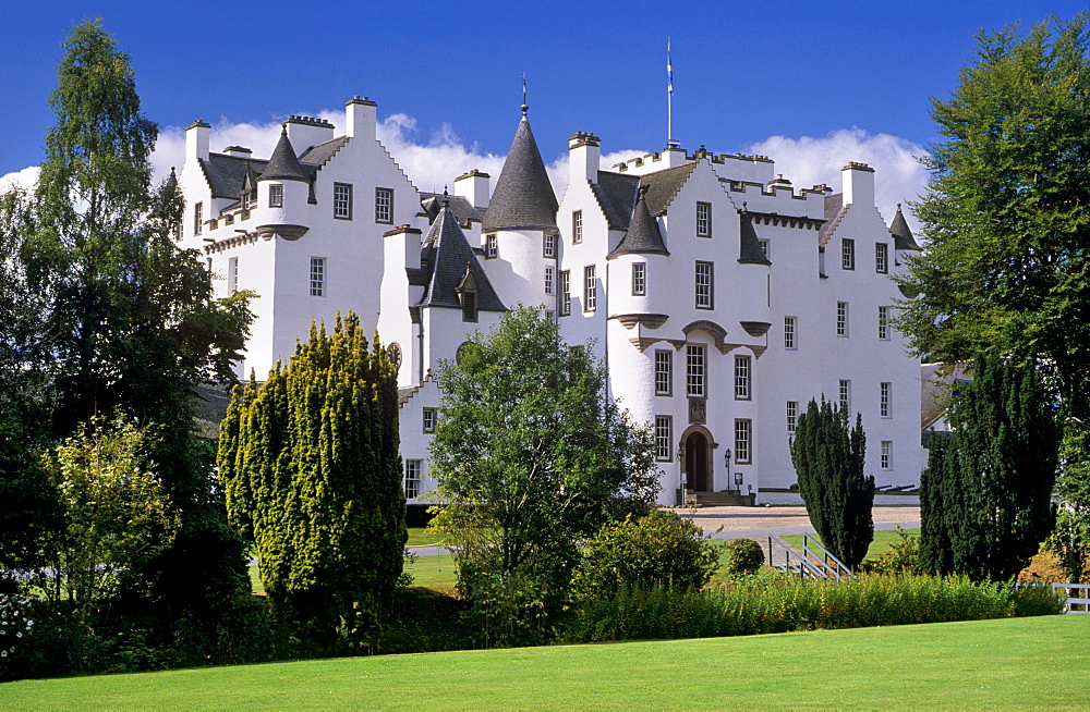 Blair Castle, Blair Atholl, Perthshire, Highland region, Scotland, United Kingdom, Europe