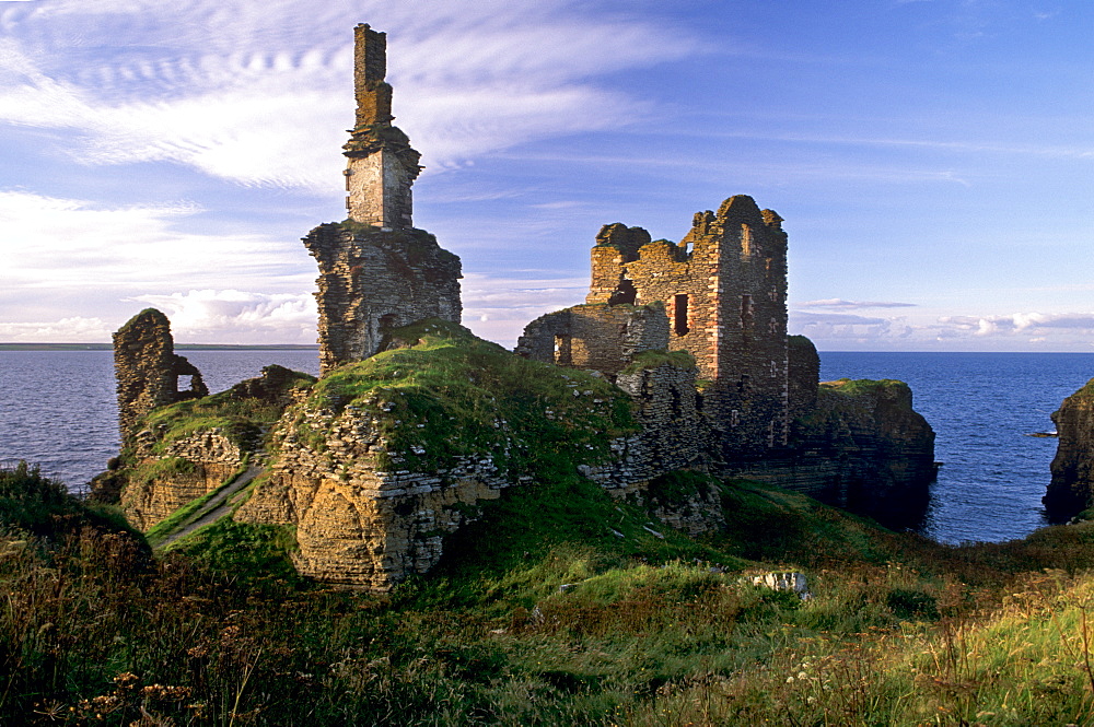 Sinclair castle near Wick, Caithness, Scotland, United Kingdom, Europe