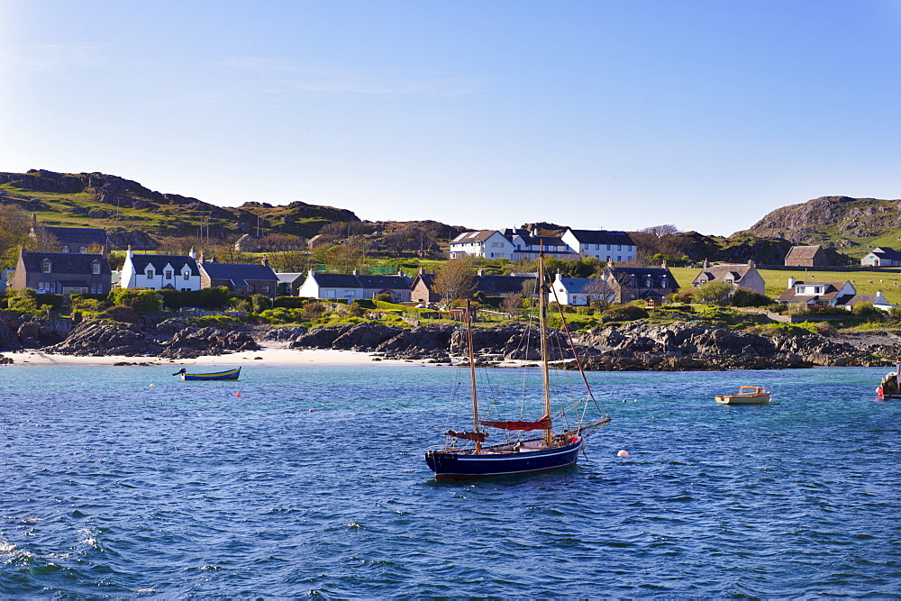 Small boats, Isle of Iona, Inner Hebrides, Scotland, United Kingdom, Europe