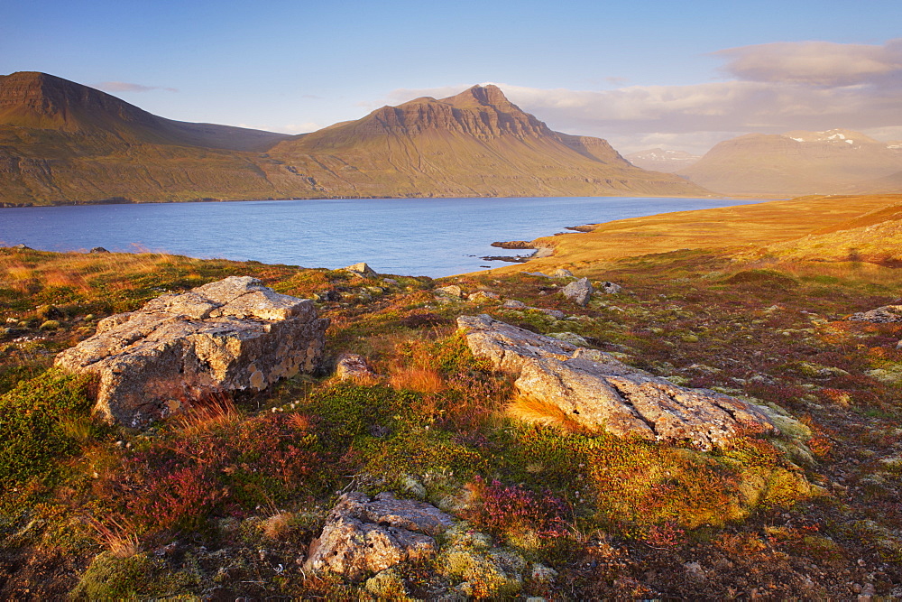 Lodmundarfjordur fjord, the most isolated of all the East Fjords, East Fjords region (Austurland), Iceland, Polar Regions