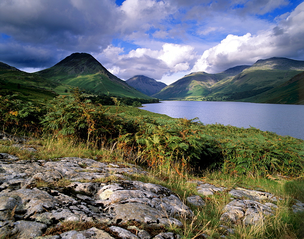 Wast Water and Yewbarrow, 627m, Lake District National Park, Cumbria, England, United Kingdom, Europe