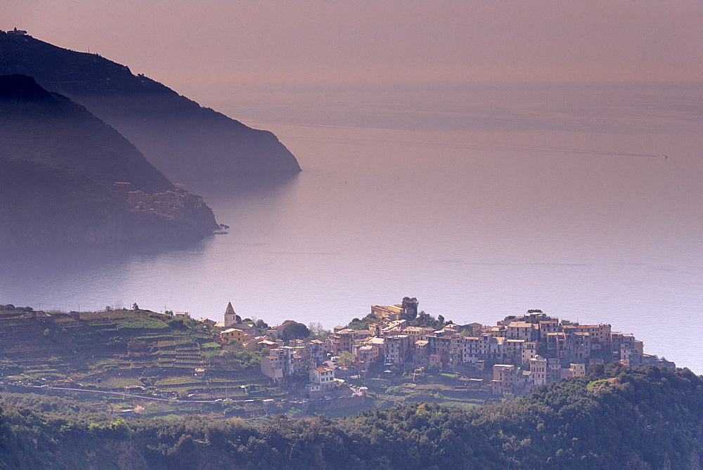 Village of Corniglia, Cinque Terre, UNESCO World Heritage Site, Liguria, Italy, Europe