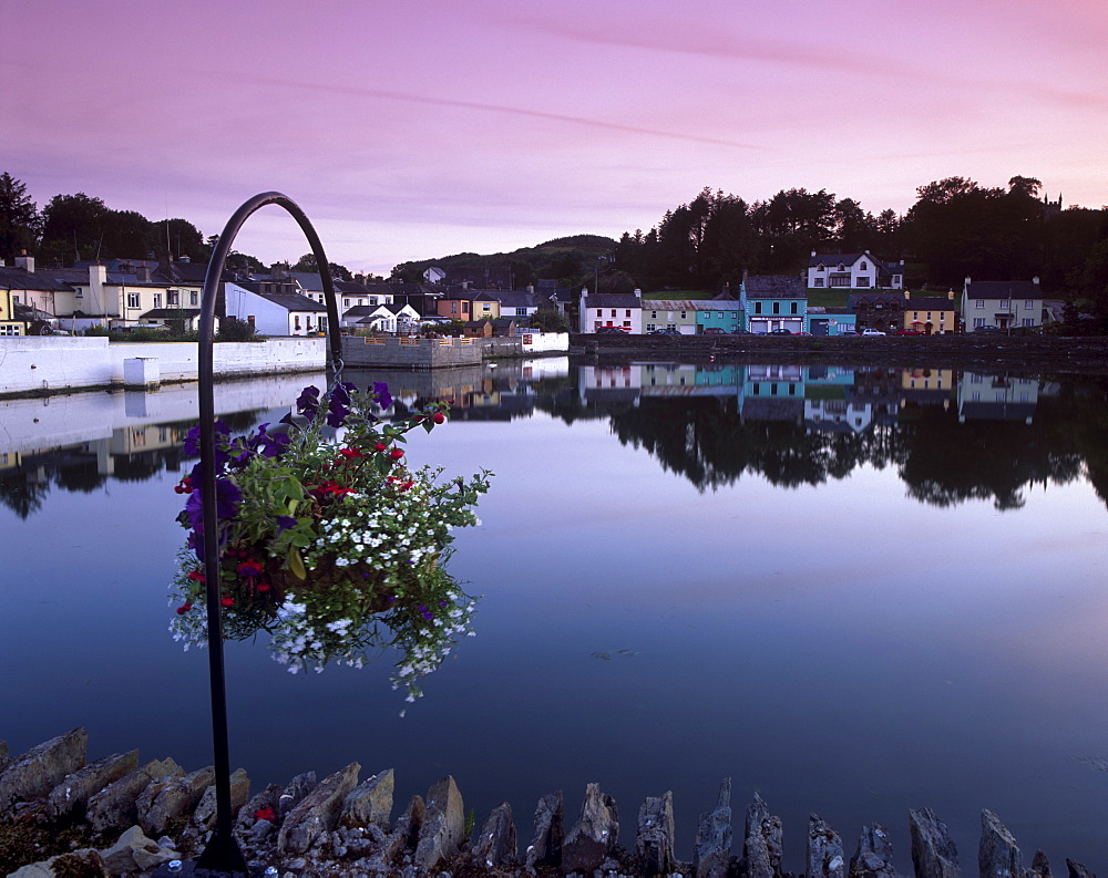 Union Hall harbour at sunset, Union Hall, County Cork, Munster, Republic of Ireland, Europe