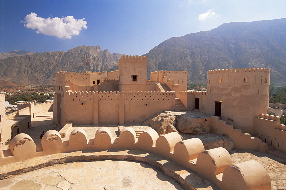 Nakhl fort, Batinah region, western Hajar, Oman, Middle East