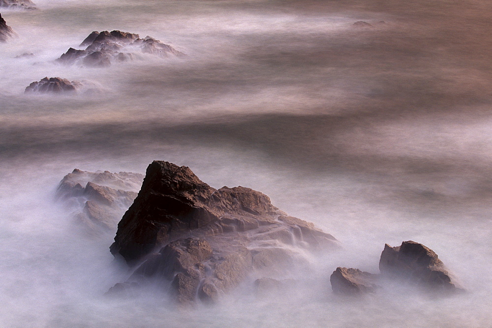 Rocks and water, west coast of Lewis, Isle of Lewis, Outer Hebrides, Scotland, United Kingdom, Europe