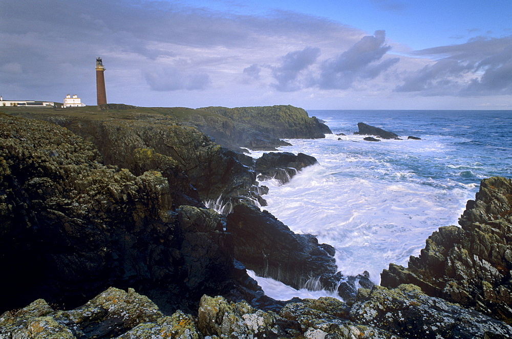 Butt of Lewis (Rubha Robhanais) lighthouse, northern tip of Lewis, Lewis, Outer Hebrides, Scotland, United Kingdom, Europe