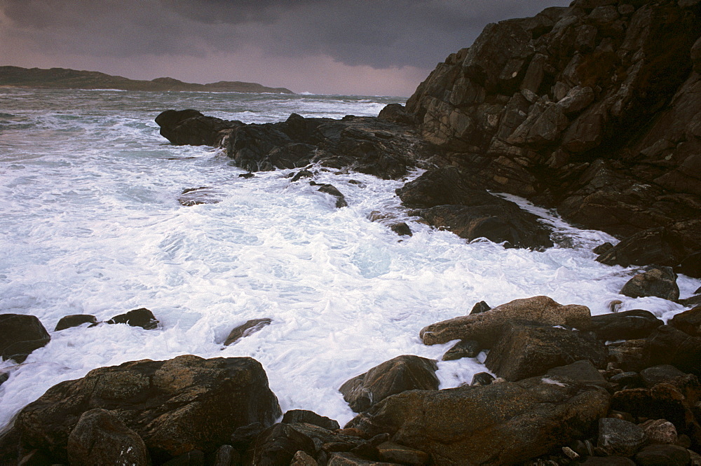 Butt of Lewis (Rubha Robhanais) rocky coast, northern tip of Lewis, Lewis, Outer Hebrides, Scotland, United Kingdom, Europe