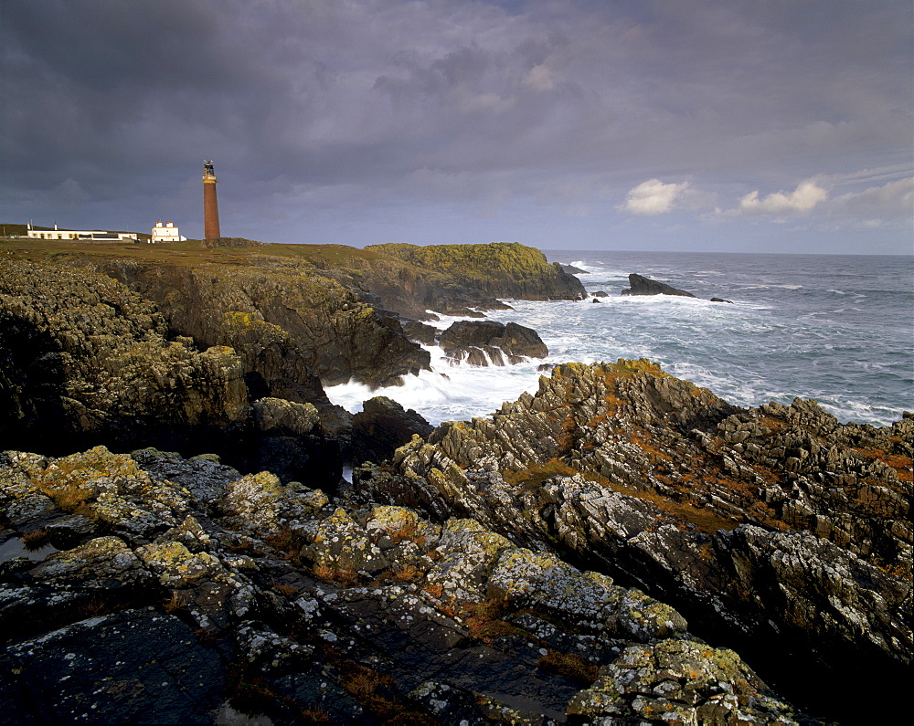 Butt of Lewis (Rubha Robhanais) lighthouse, northern tip of Lewis, Lewis, Outer Hebrides, Scotland, United Kingdom, Europe