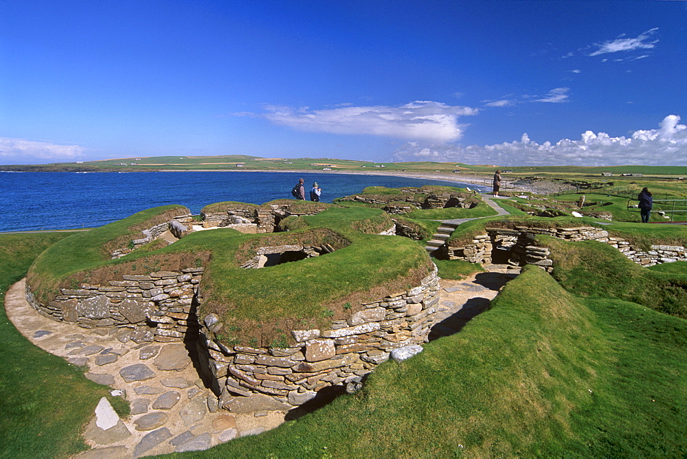 Skara Brae, neolithic village dating from between 3200 and 2200 BC, UNESCO World Heritage Site, Mainland, Orkney Islands, Scotland, United Kingdom, Europe