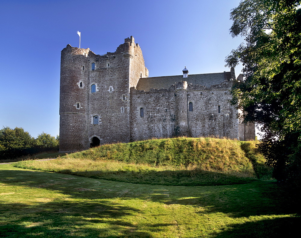 Doune Castle dating from the 14th century built for the Regent Albany, Doune, near Stirling, Scotland, United Kingdom, Europe