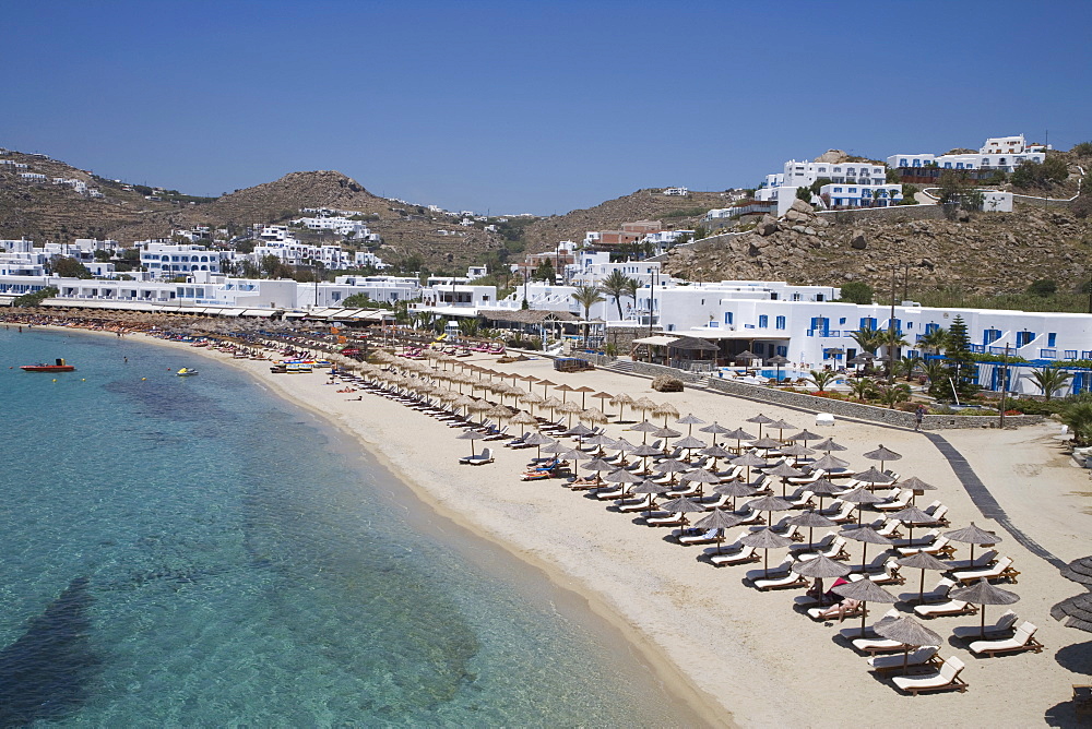 Beach of Platys Gyalis, Mykonos, Cyclades, Greek Islands, Greece, Europe