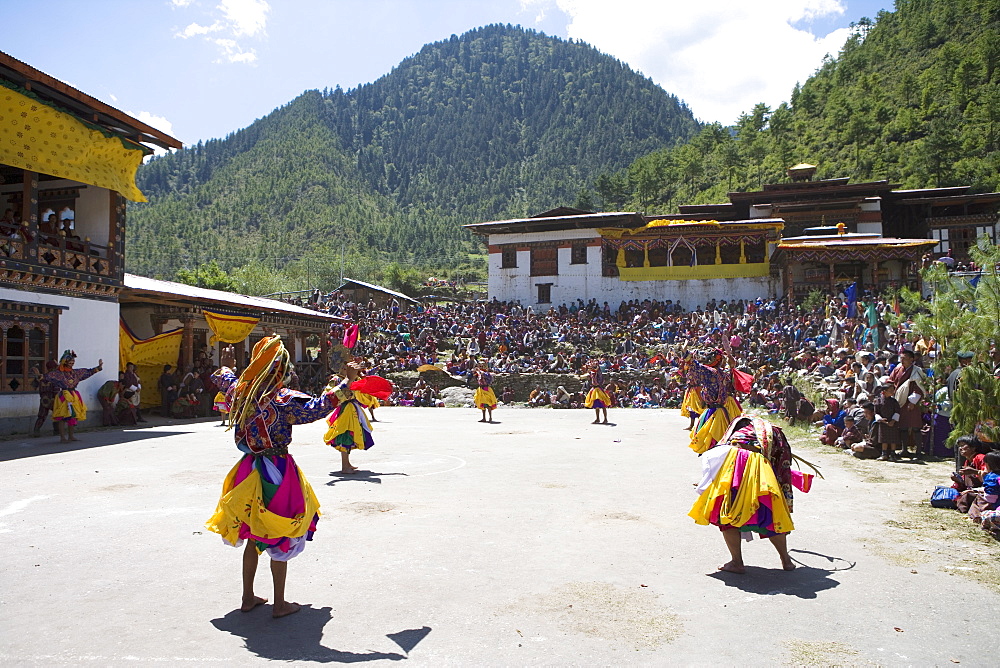 Buddhist Festival (Tsechus), Haa Valley, Bhutan, Asia