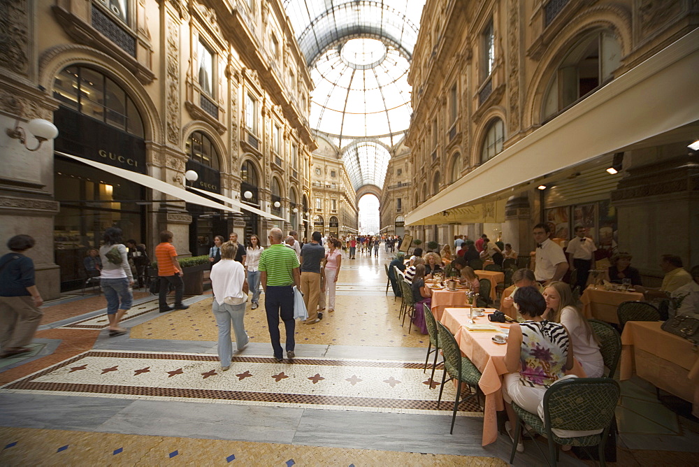 Vittorio Emanuele's Gallery, Milan, Lombardy, Italy, Europe